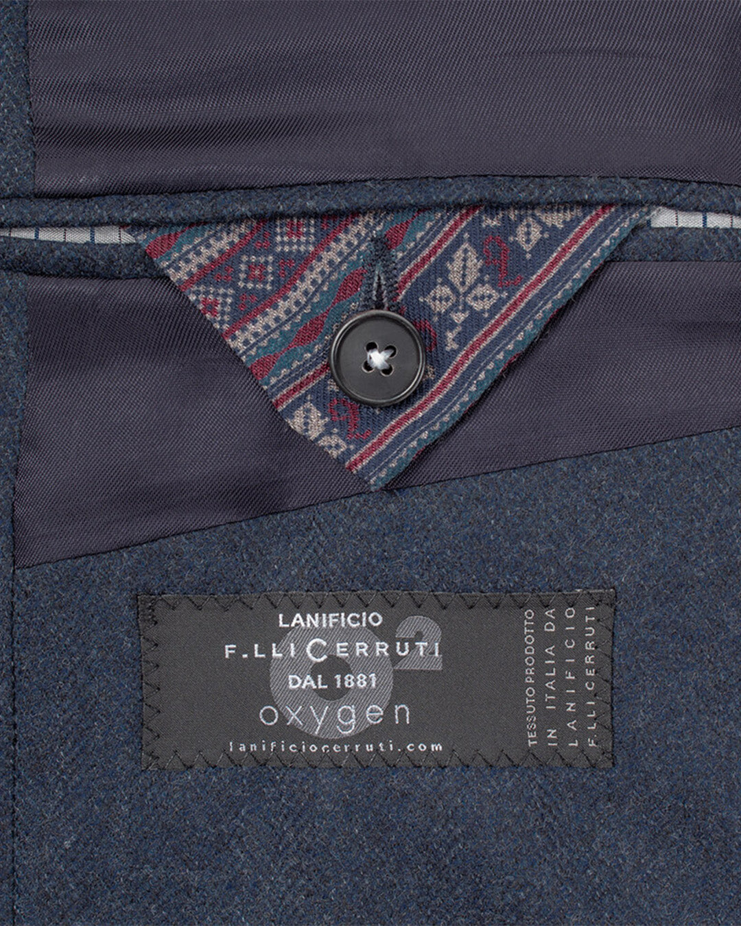 Lanificio F.lli Cerruti Navy Herringbone Jacket