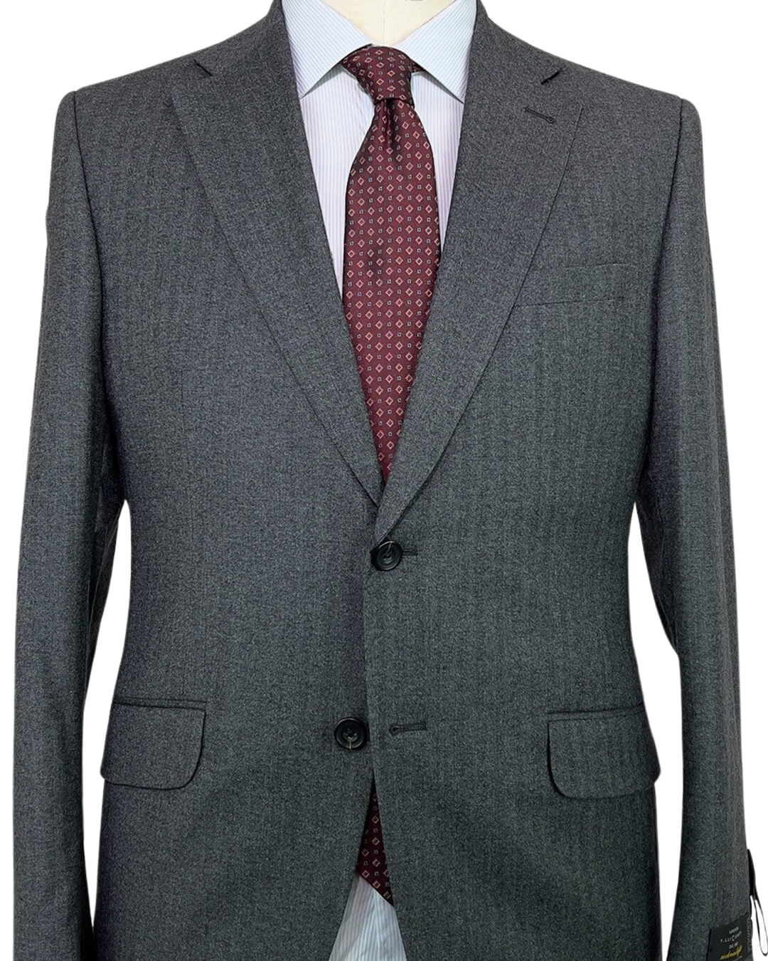 Light Grey Herringbone Lanificio F. Lli Cerruti Suit