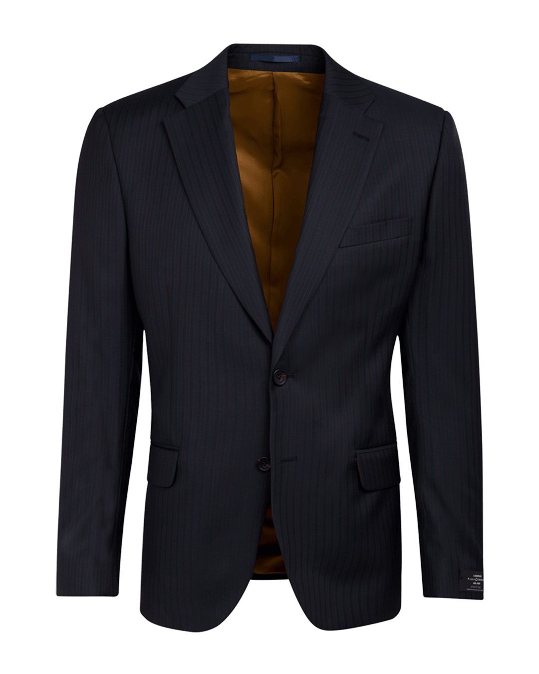 Lanificio F.lli Cerruti Navy & Burgundy Herringbone Stripe Two-Piece Suit
