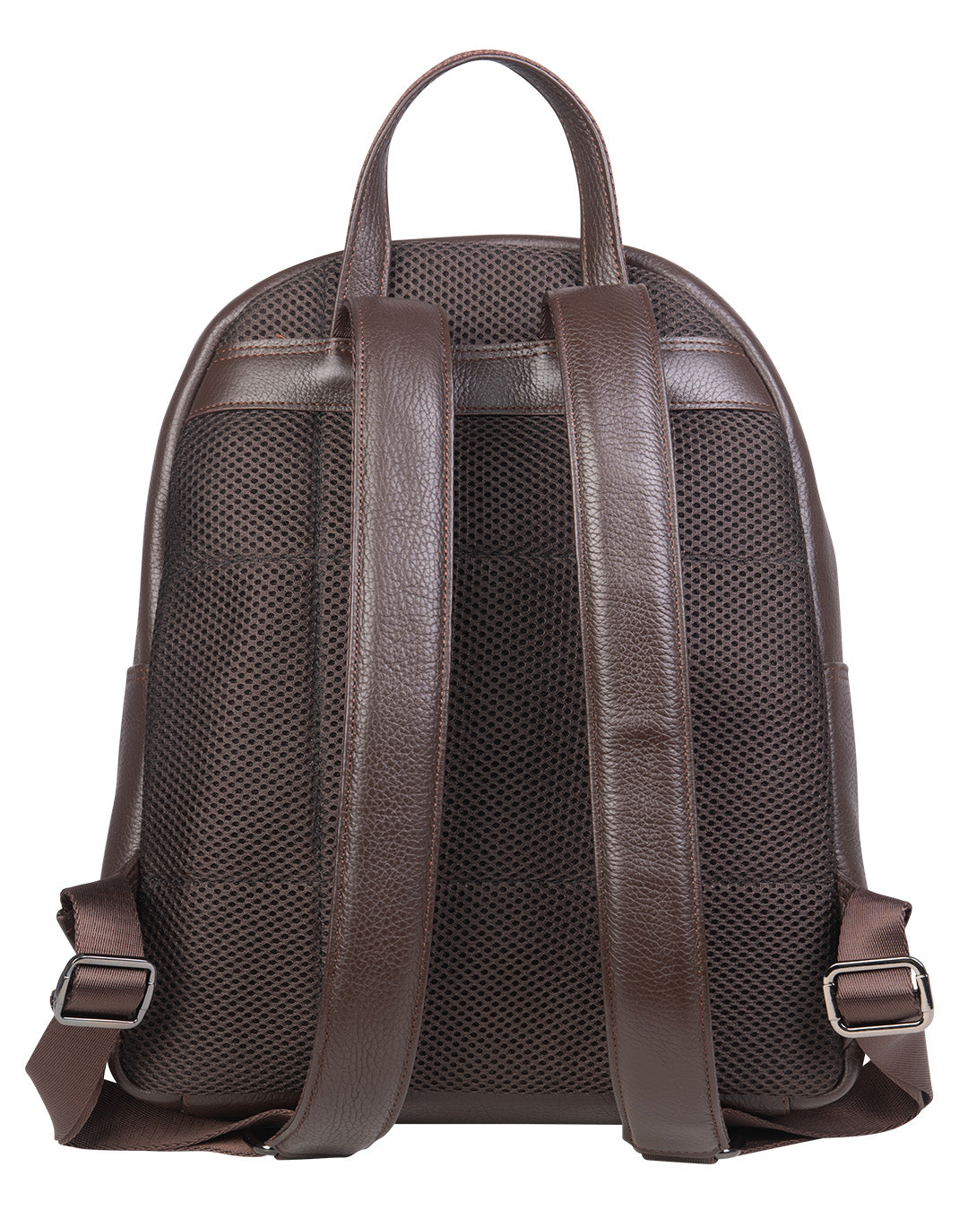 Brown Scotch Grain Leather Back Pack