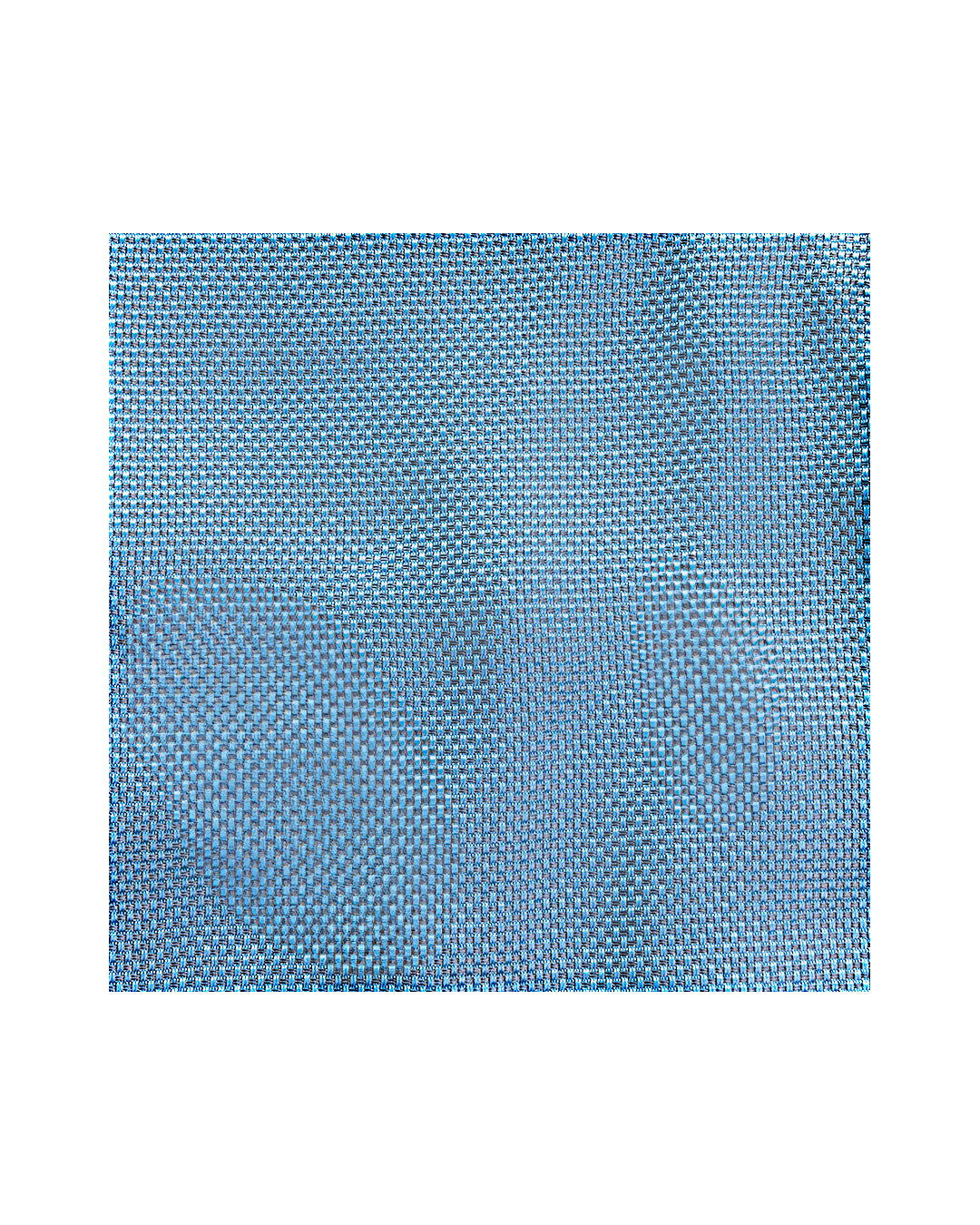 Turquoise Basketweave Italian Silk Pocket Square