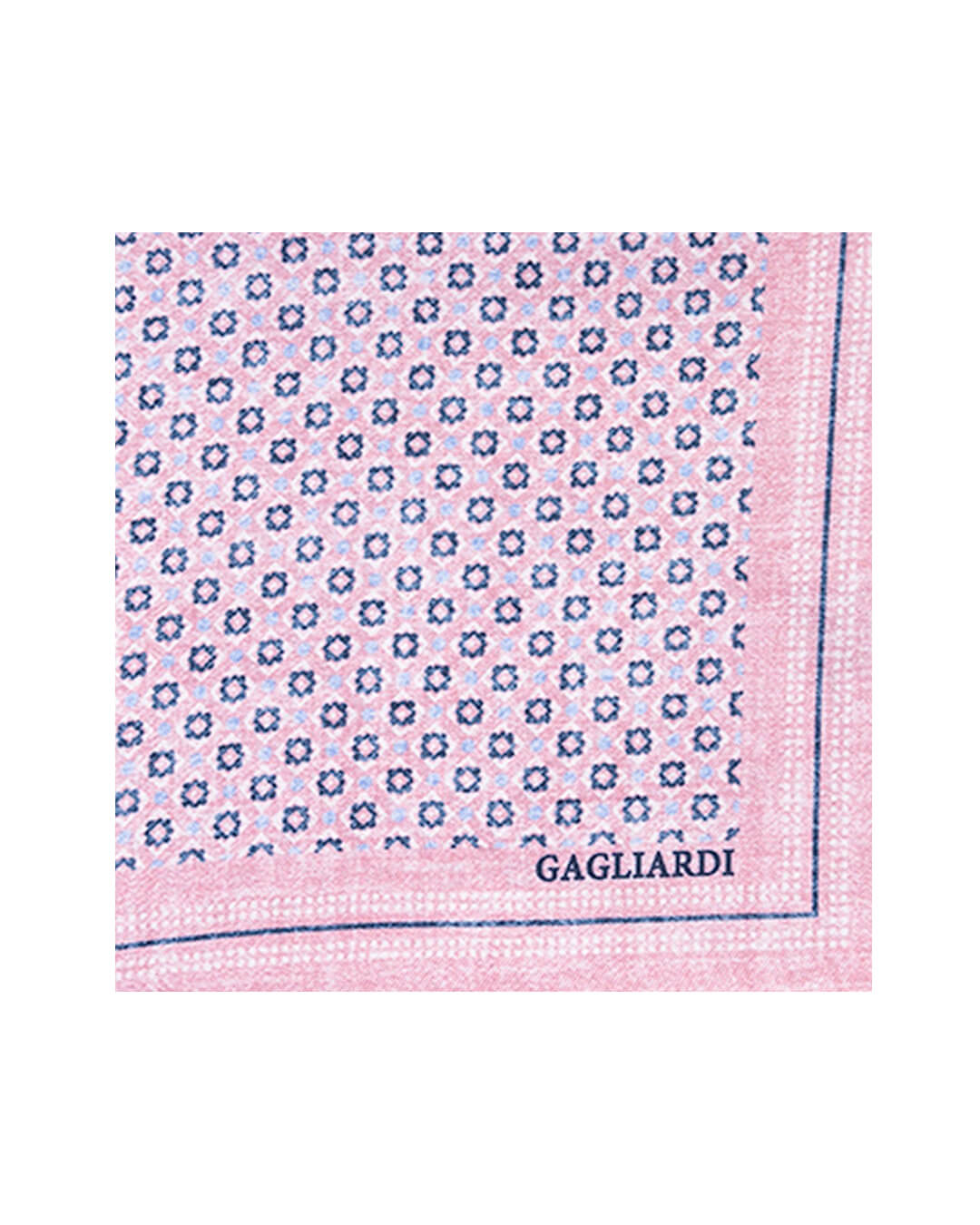 Pink Diamond & Dot Italian Silk Pocket Square