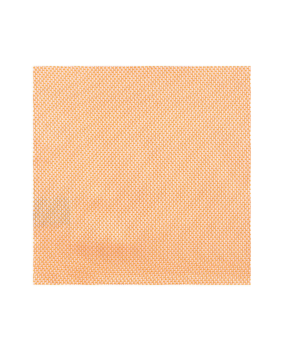 Orange Basketweave Italian Silk Pocket Square