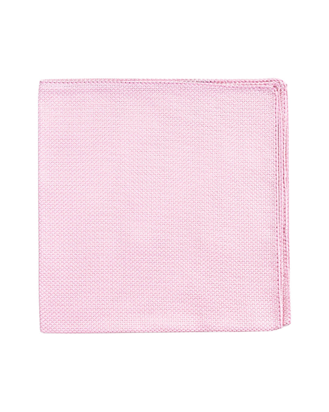 Pink Basketweave Italian Silk Pocket Square