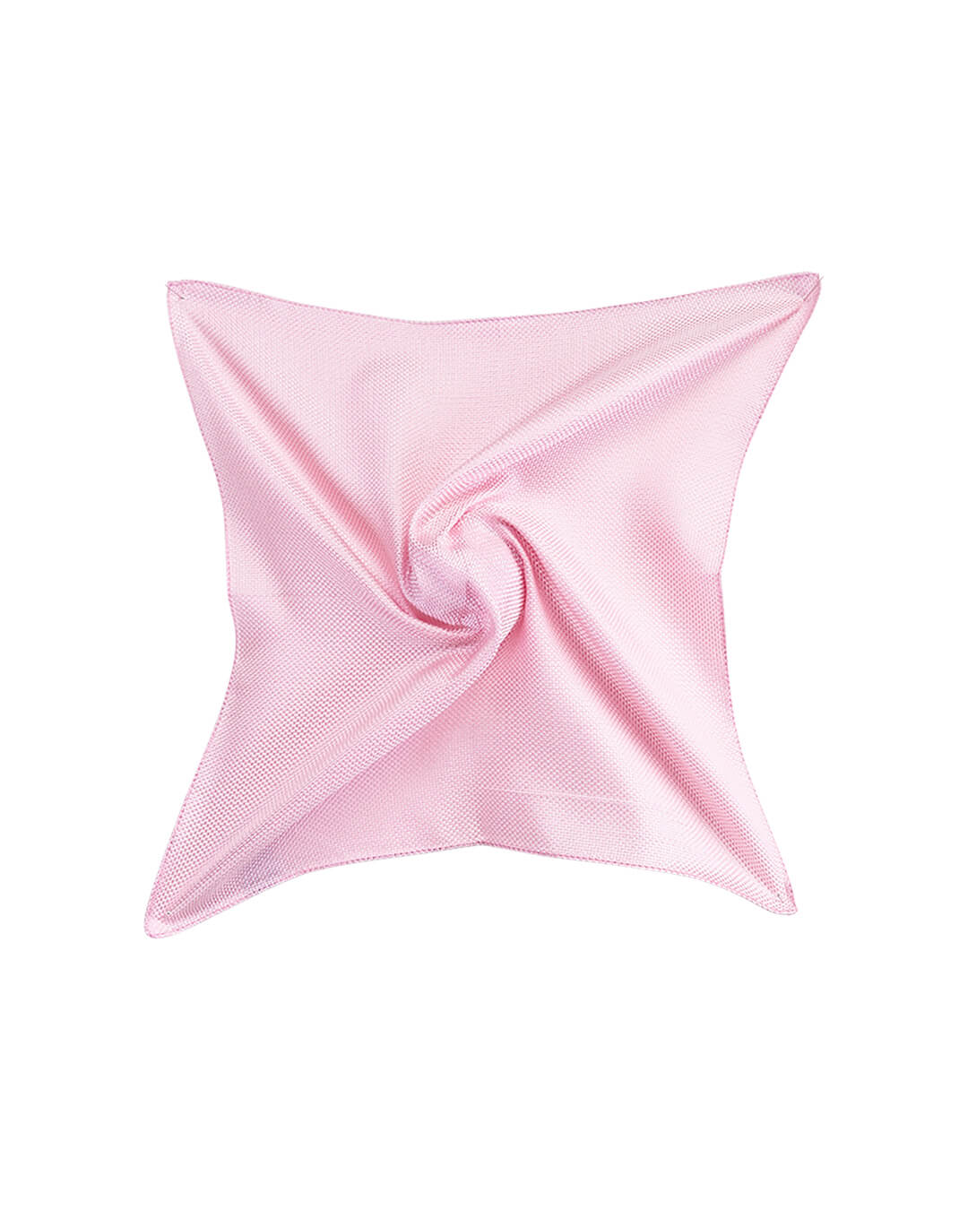 Pink Basketweave Italian Silk Pocket Square