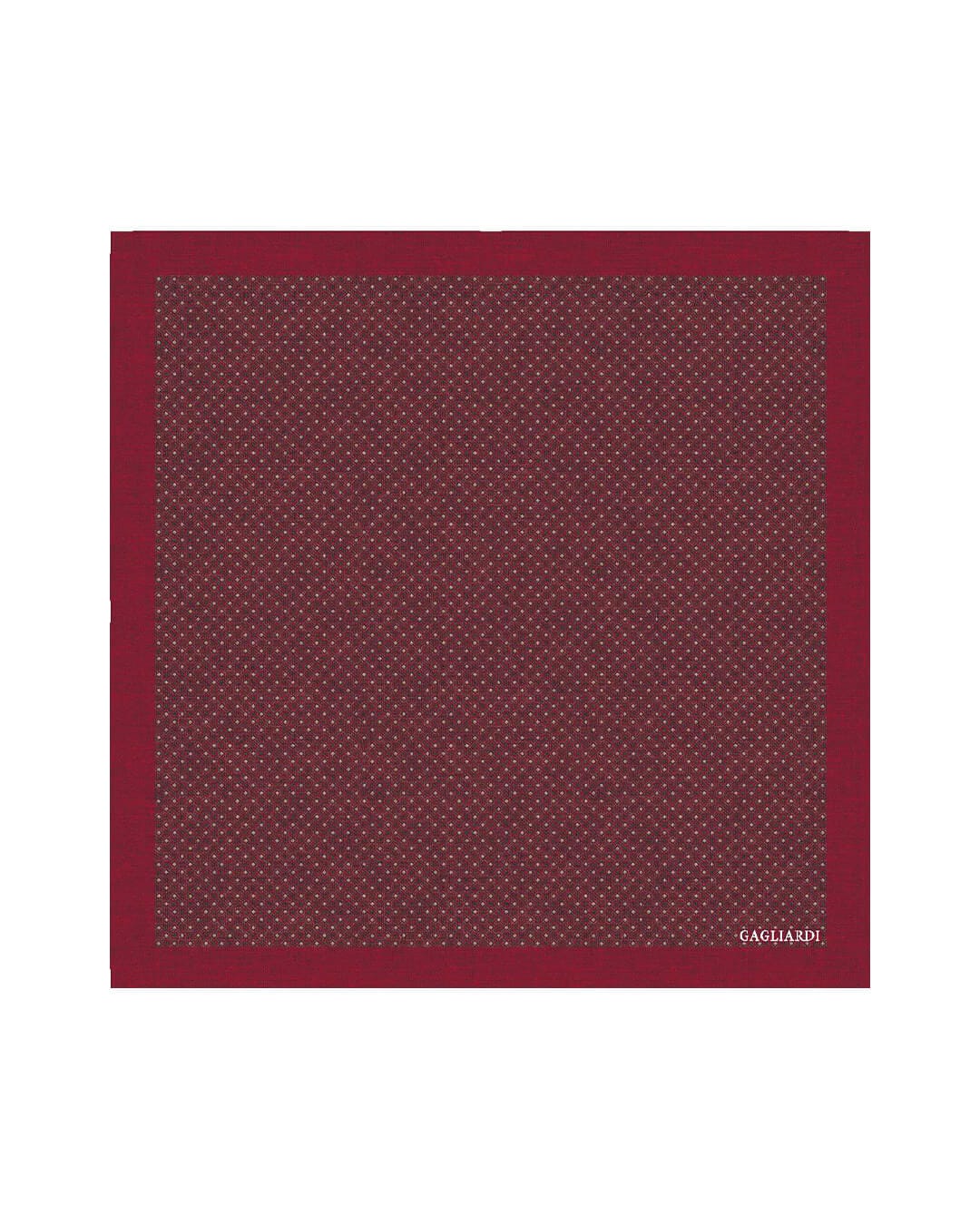 Gagliardi Pocket Squares ONE Gagliardi Red Diamonds Printed Italian Silk Pocket Square