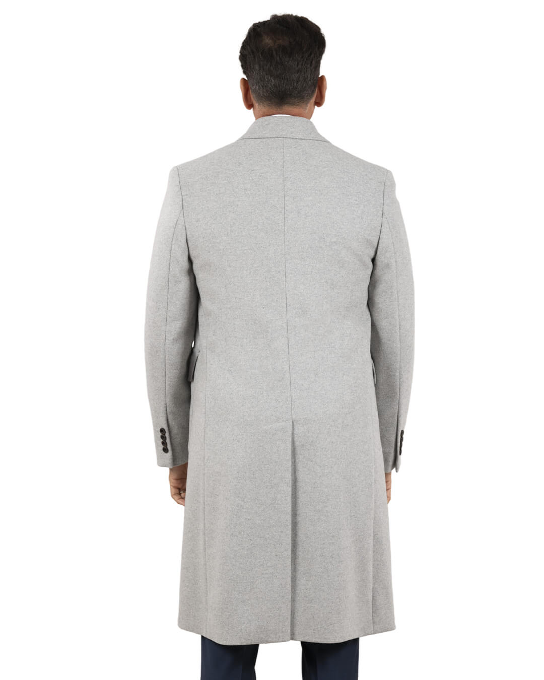 Silver Grey Double Breasted Coat