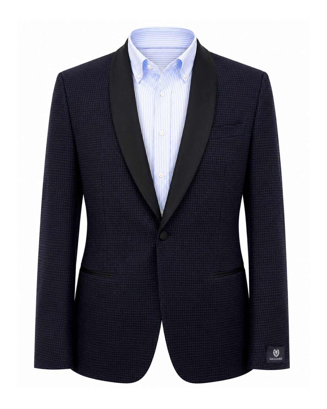 Navy Classic Puppy Tooth Jacket