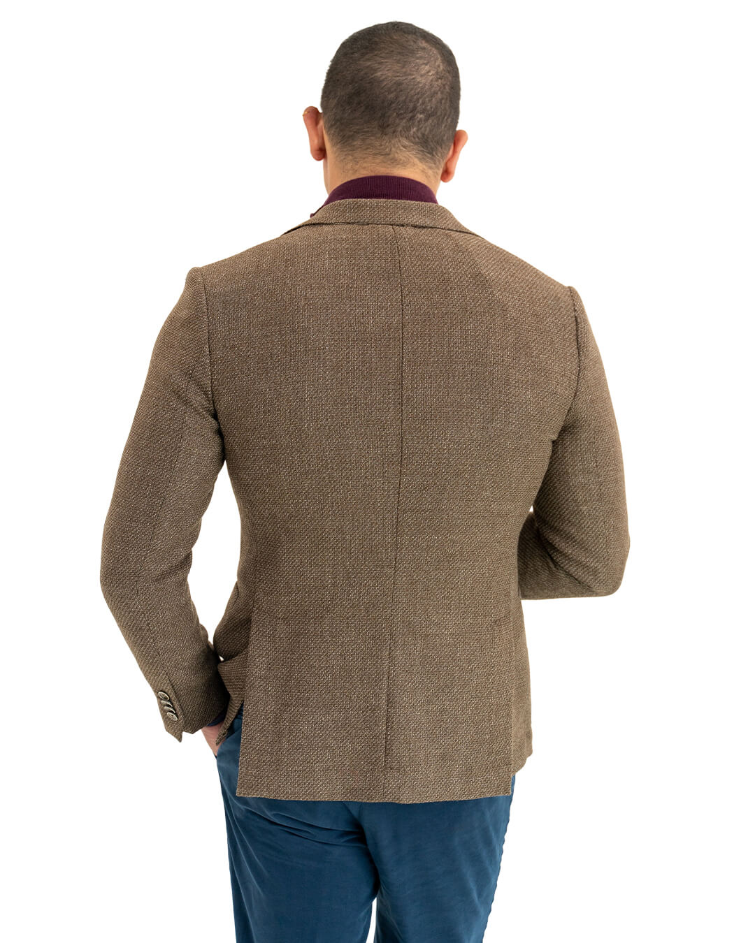 Brown Undyed Wool Jacket