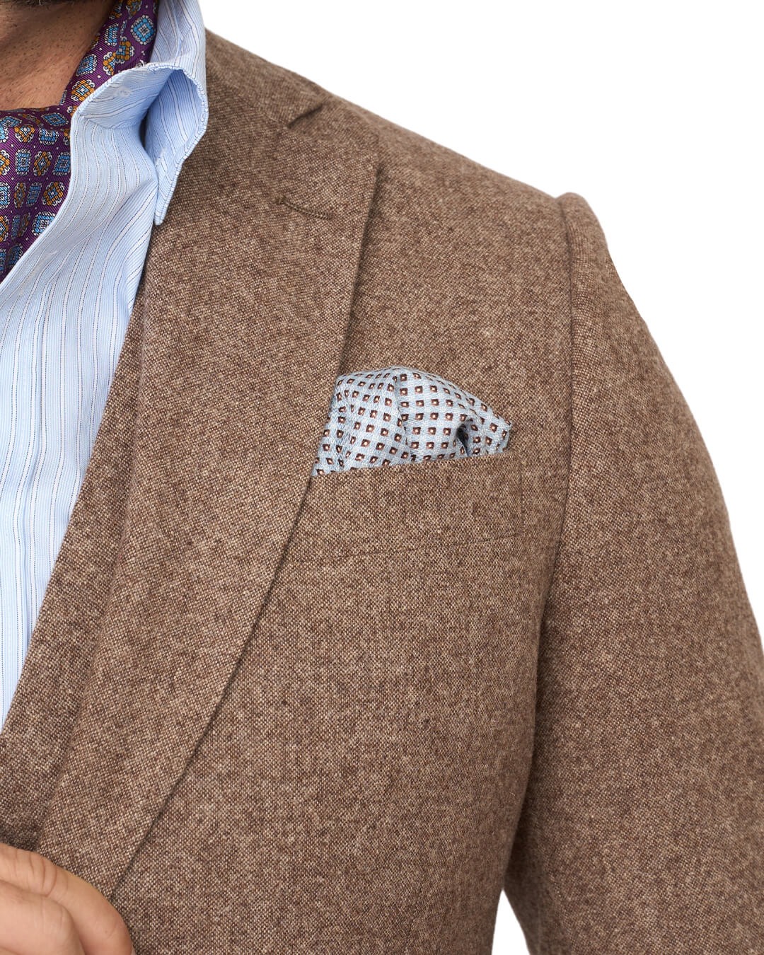 Gagliardi Beige Donegal Wool Blend Jacket