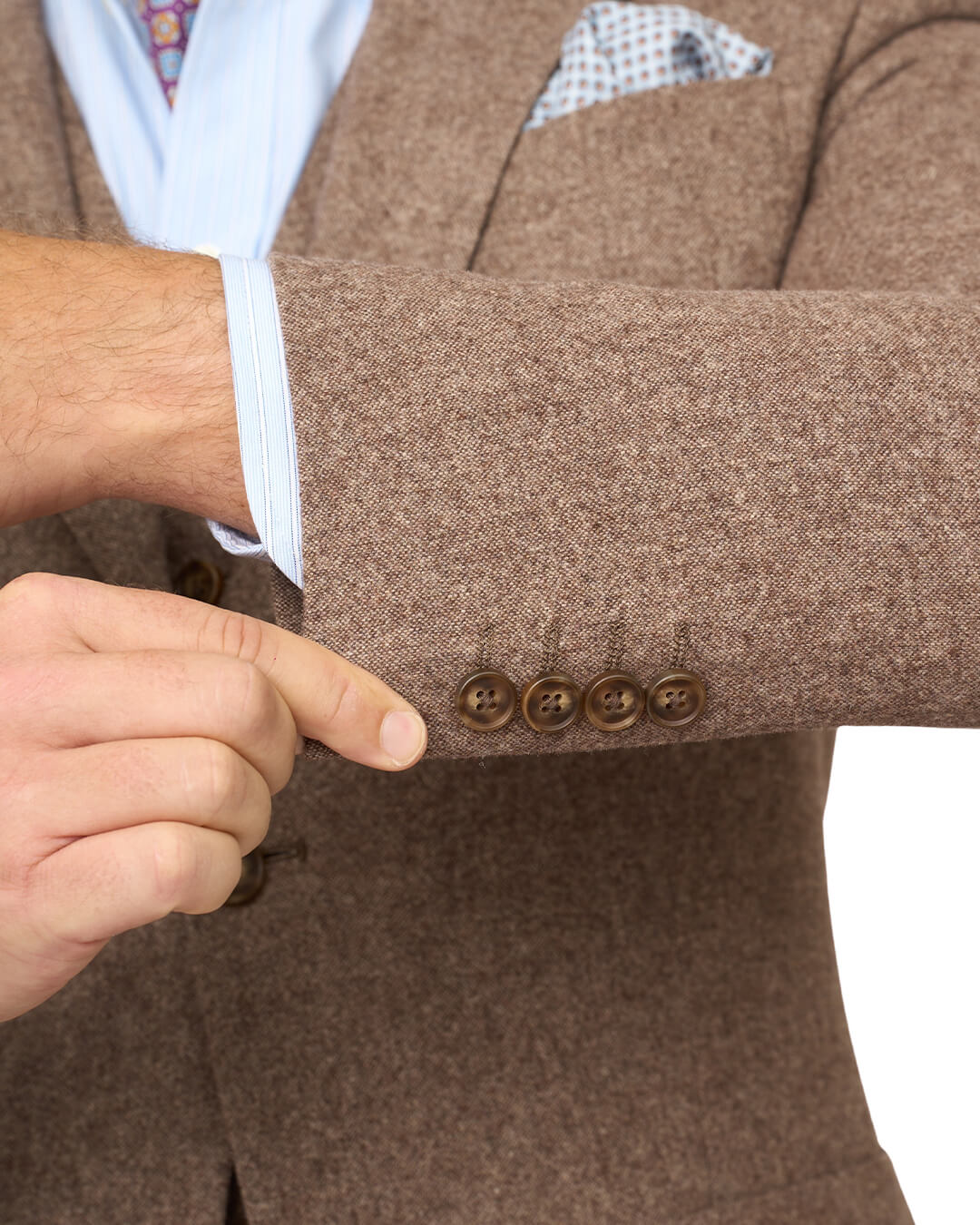 Gagliardi Beige Donegal Wool Blend Jacket