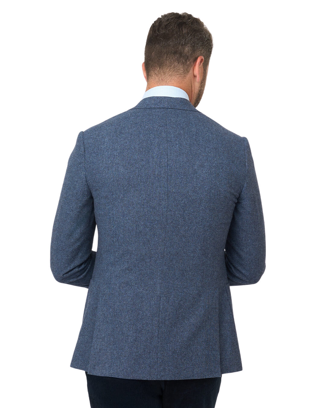 Gagliardi Blue Donegal Wool Blend Jacket