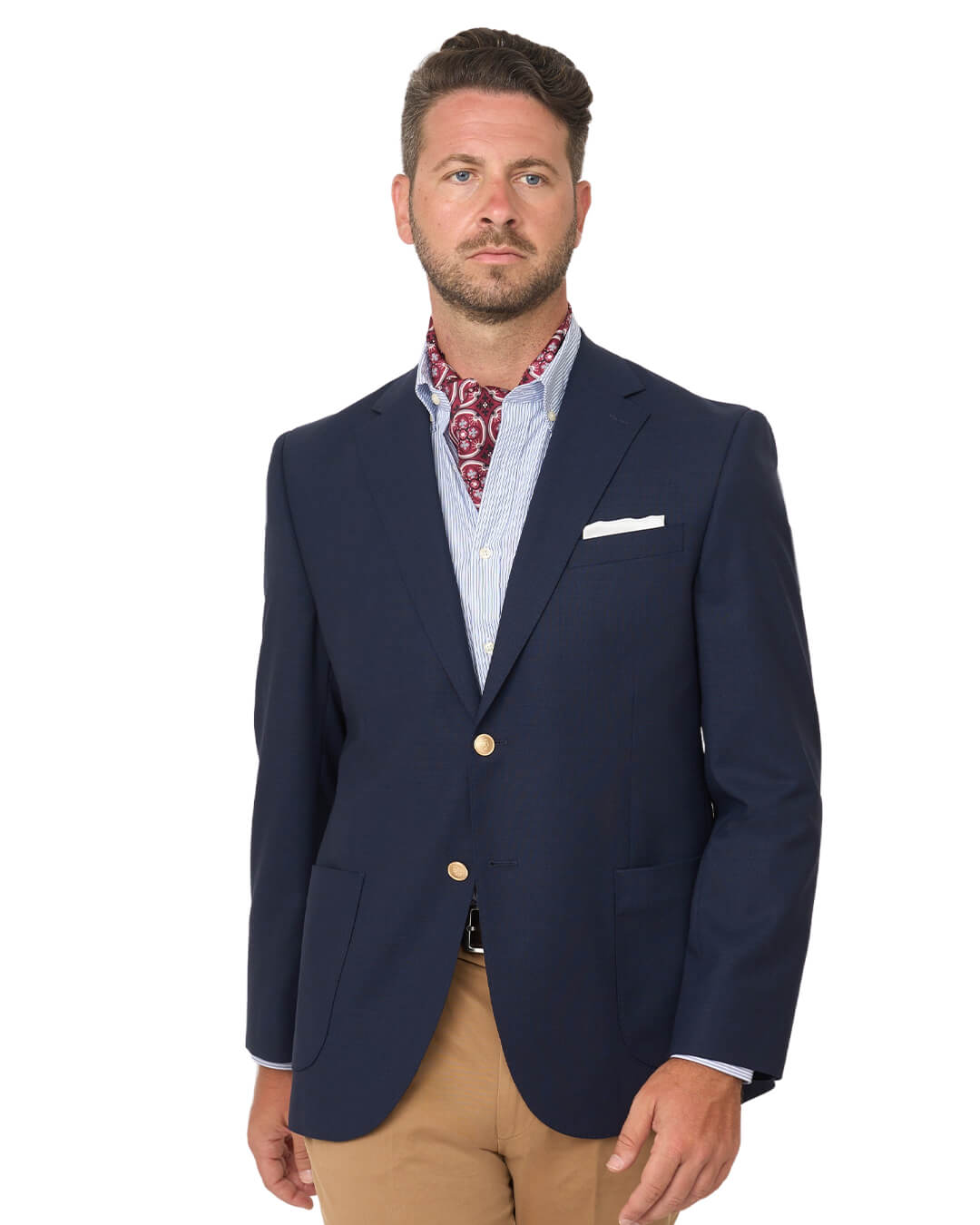 Gagliardi Navy Natural Stretch Super 110s Blazer