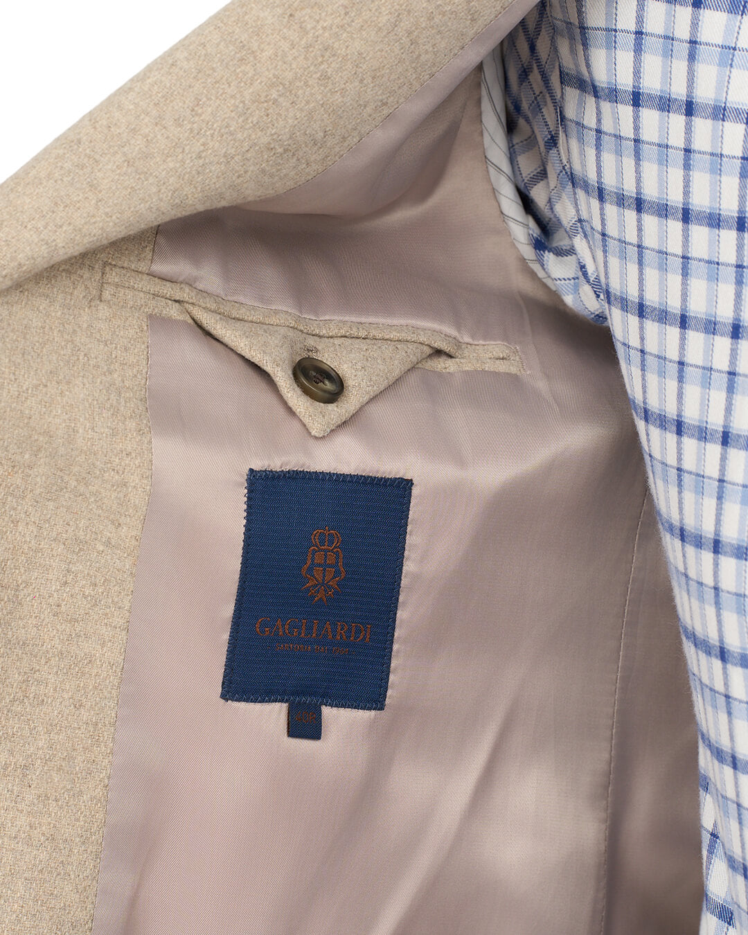 Gagliardi Stone Basketweave Wool Blend Jacket