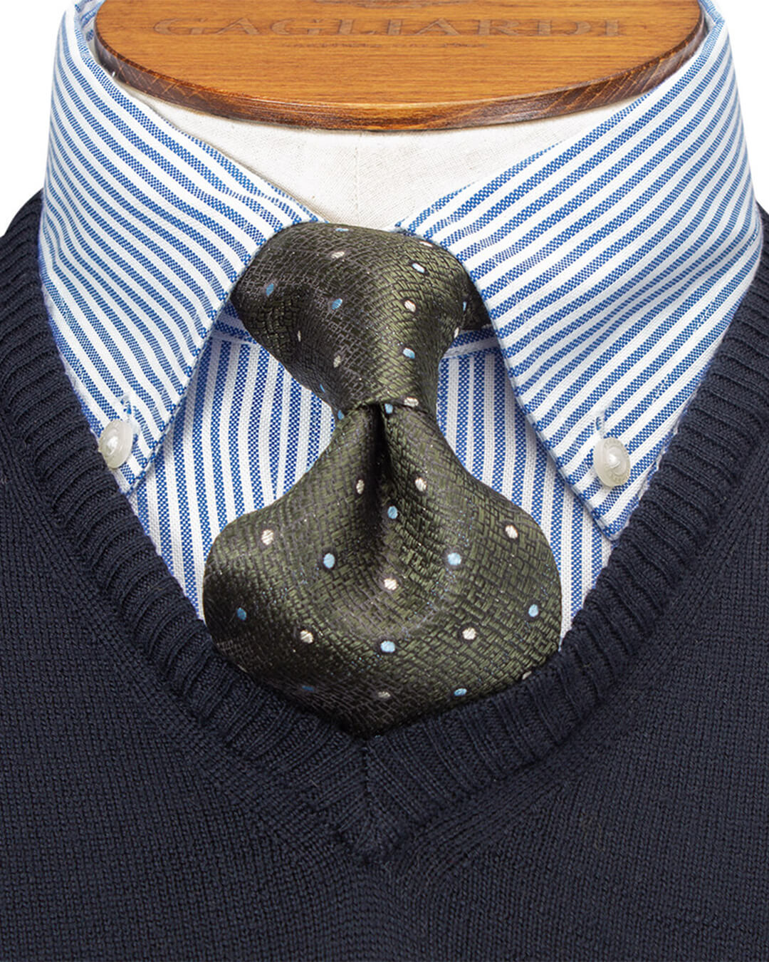 Navy Merino V-Neck