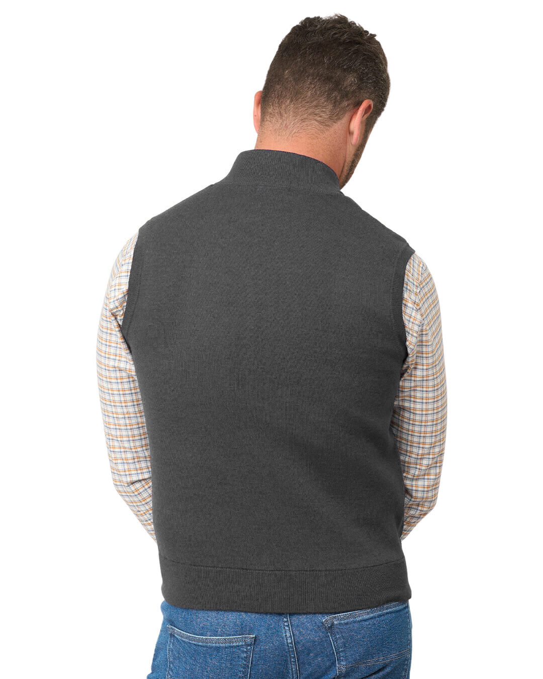 Gagliardi Grey Hybrid Knit & Wadded Gilet