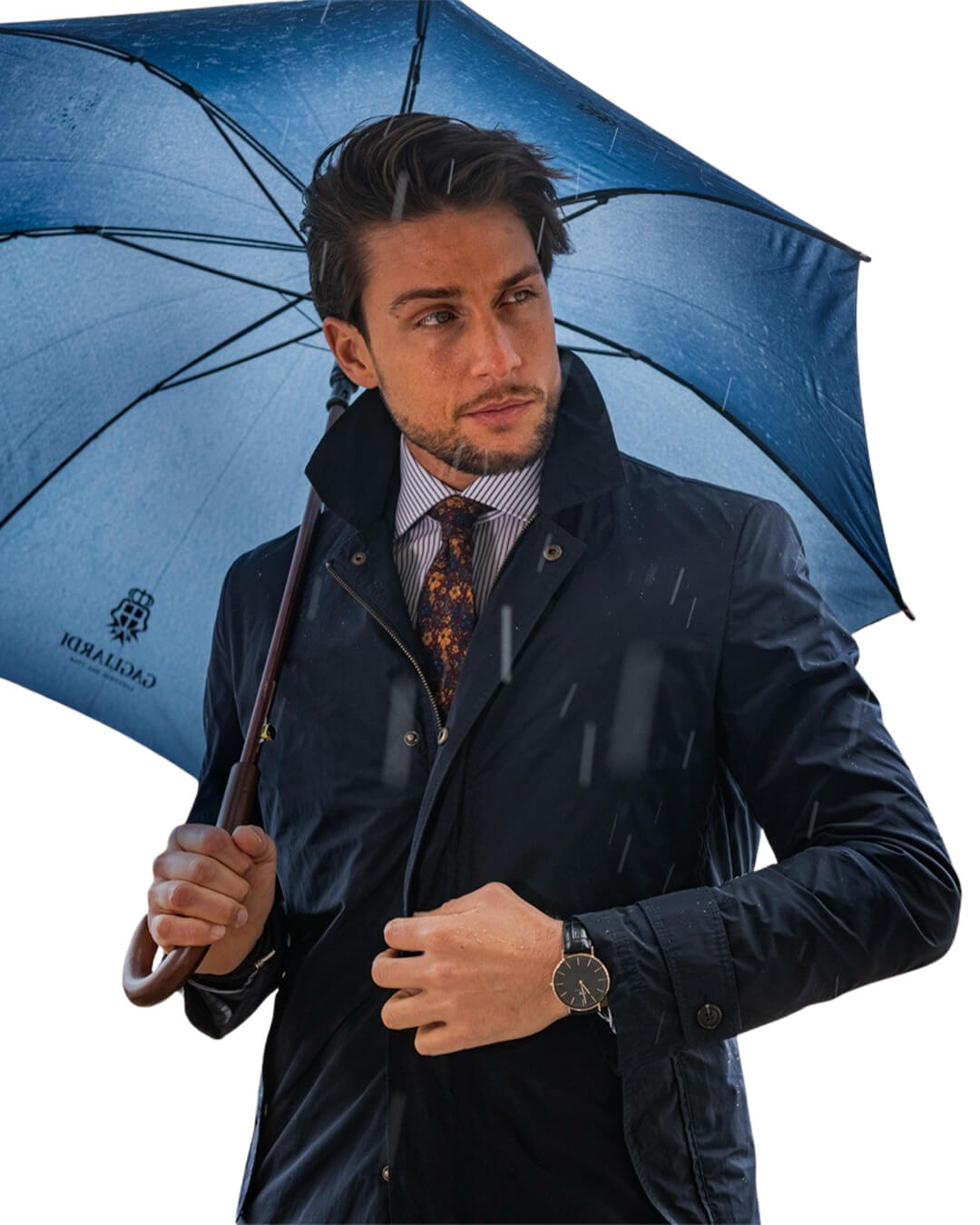 Navy Lightweight Raincoat