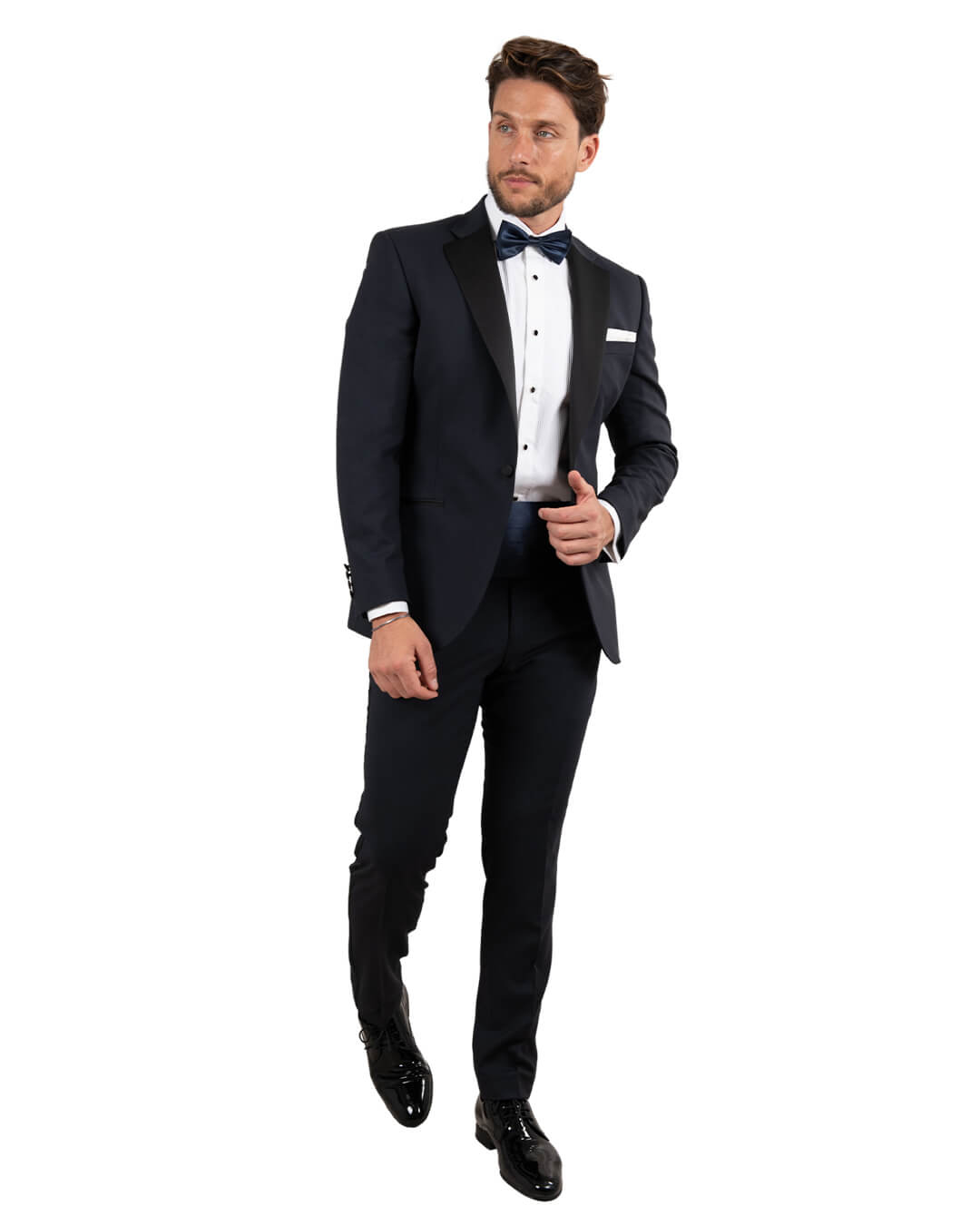 Navy shawl lapel on sale tuxedo