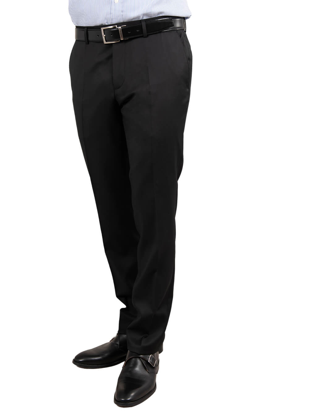 Reda Black Twill Suit Trousers