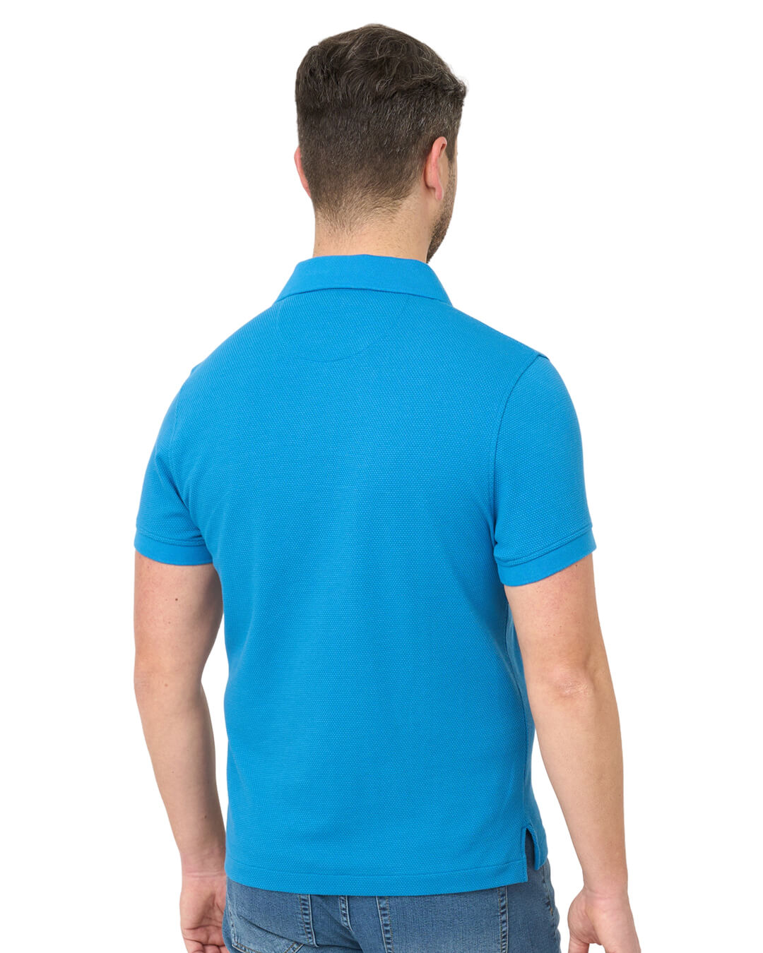 Royal Popcorn Texture Polo Shirt