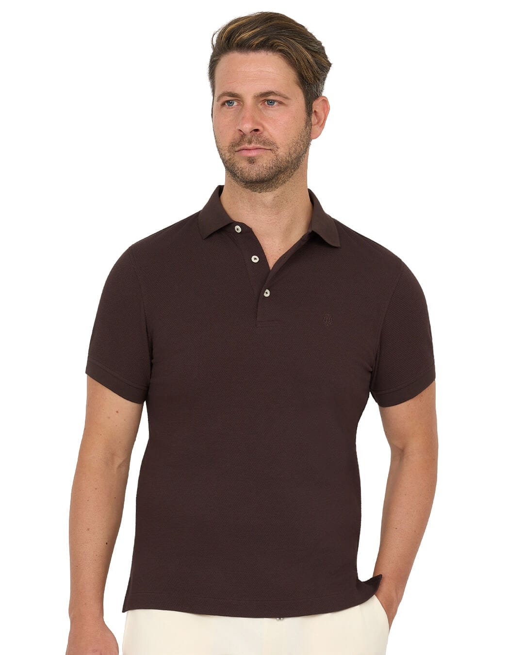 Gagliardi Brown Polo Shirt Popcorn
