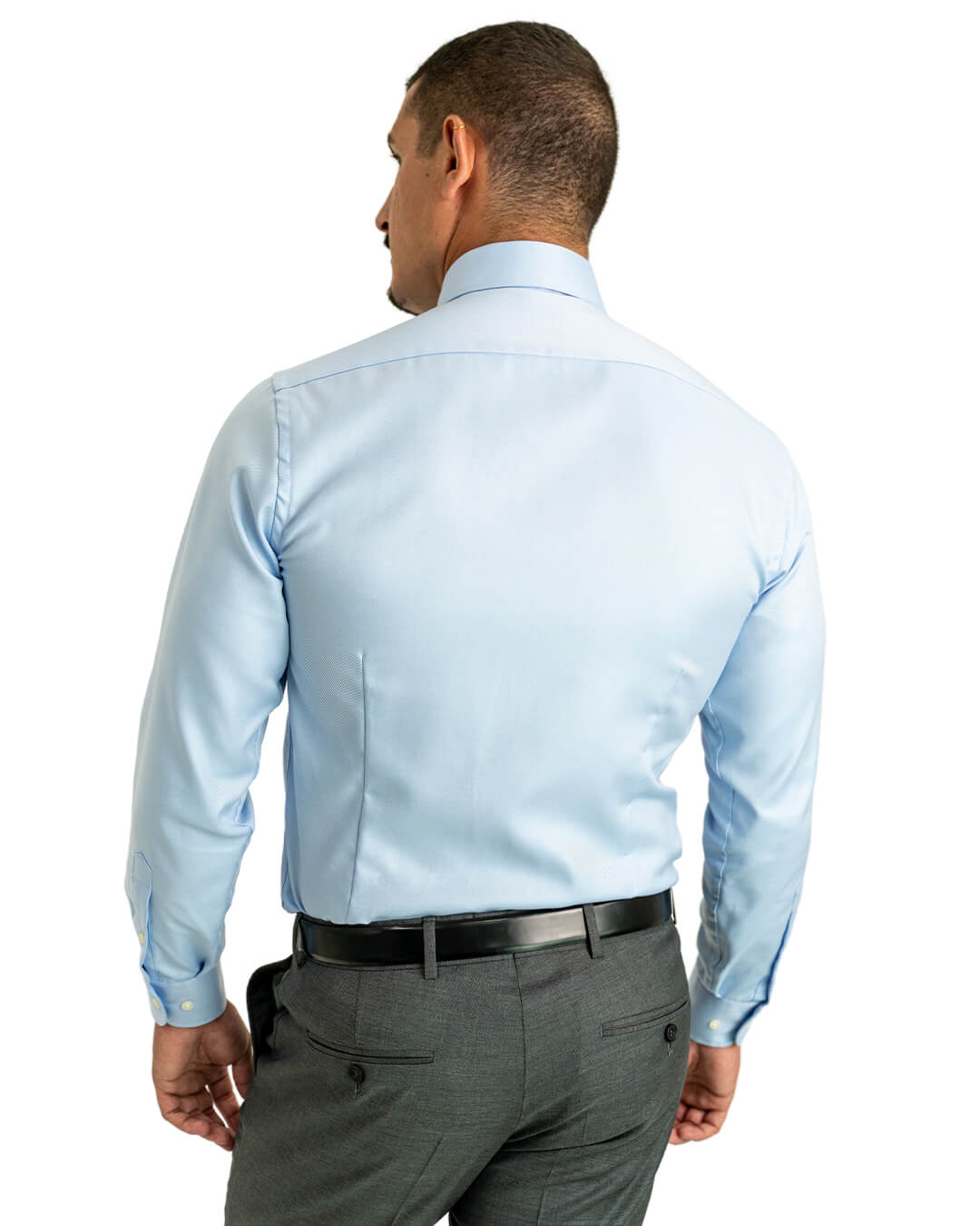 Sky Twill Cutaway Collar Single Cuffed Slim-Fit Non-Iron Shirt