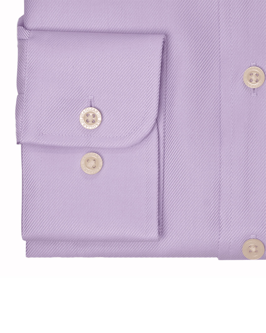 Lilac Twill Cutaway Collar Single Cuffed Slim-Fit Non-Iron Shirt