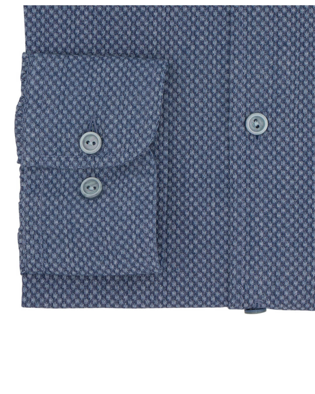 Slim Fit Indigo Spot Cotton Shirt
