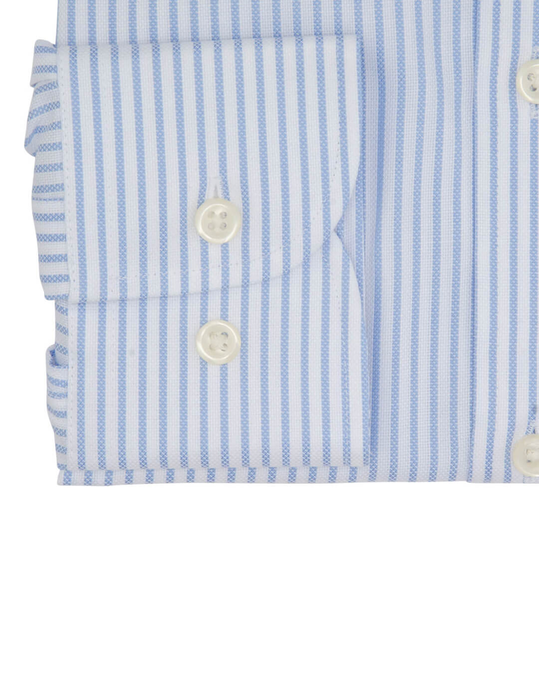 Slim Fit Sky Bengal Stripe Non Iron Oxford Cotton Shirt