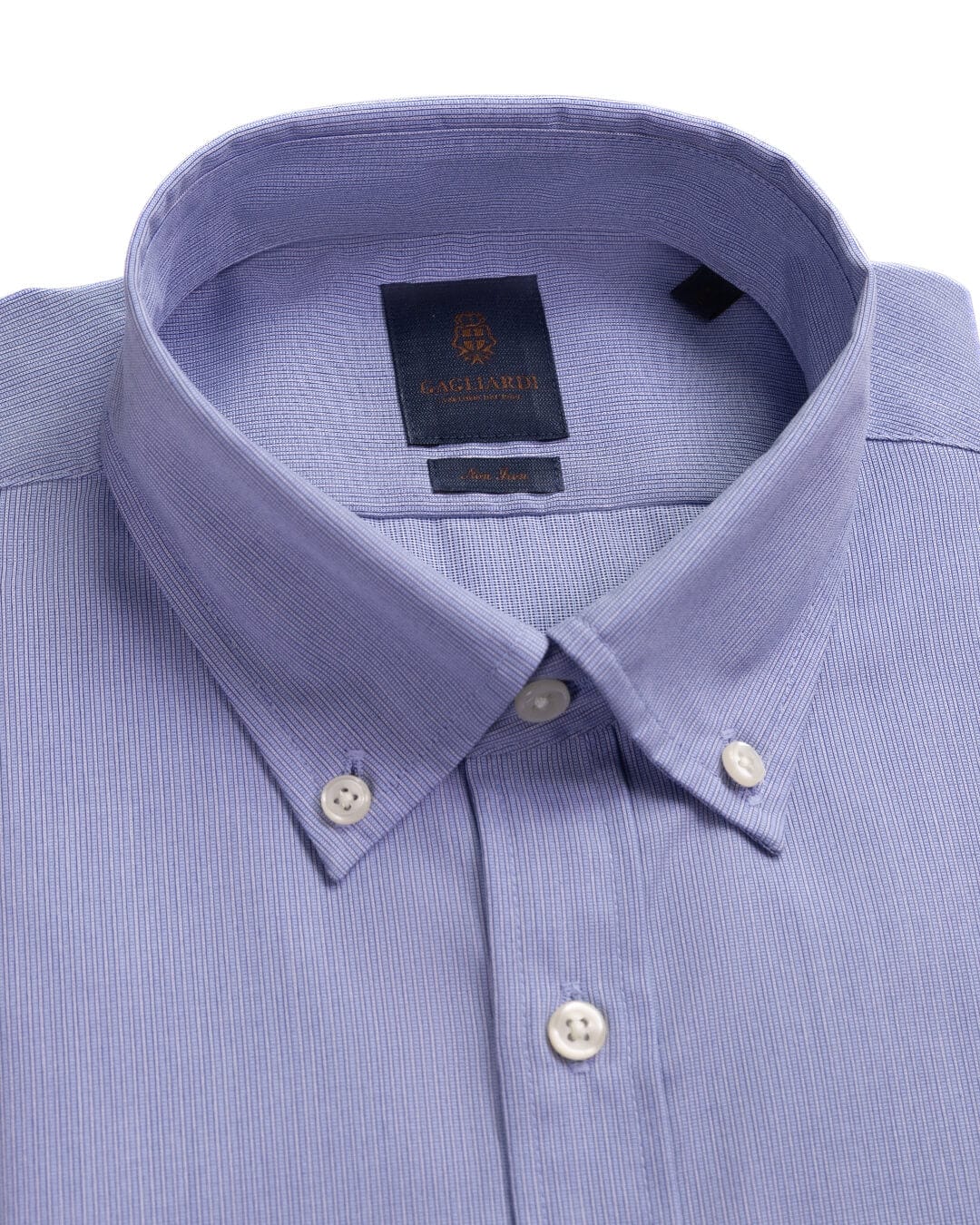 Gagliardi Blue Fine Stripe Non Iron Button Down Shirt