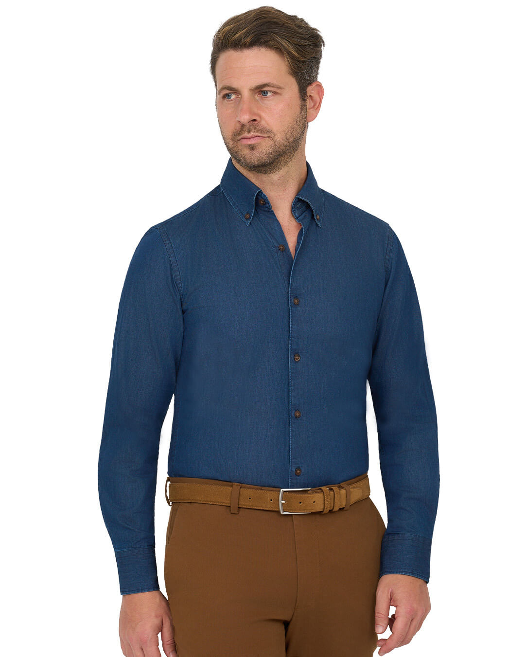 Gagliardi Indigo Shirt Denim Button Down