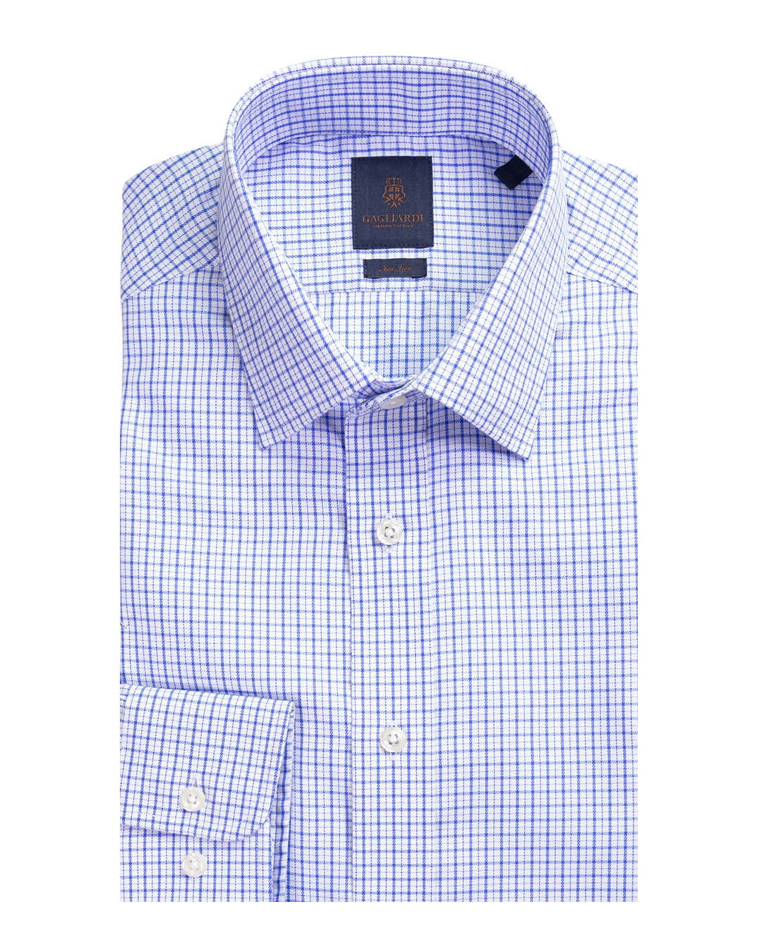 Gagliardi Blue Graph Check Non Iron Shirt