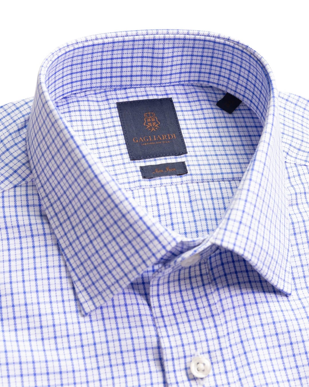 Gagliardi Blue Graph Check Non Iron Shirt