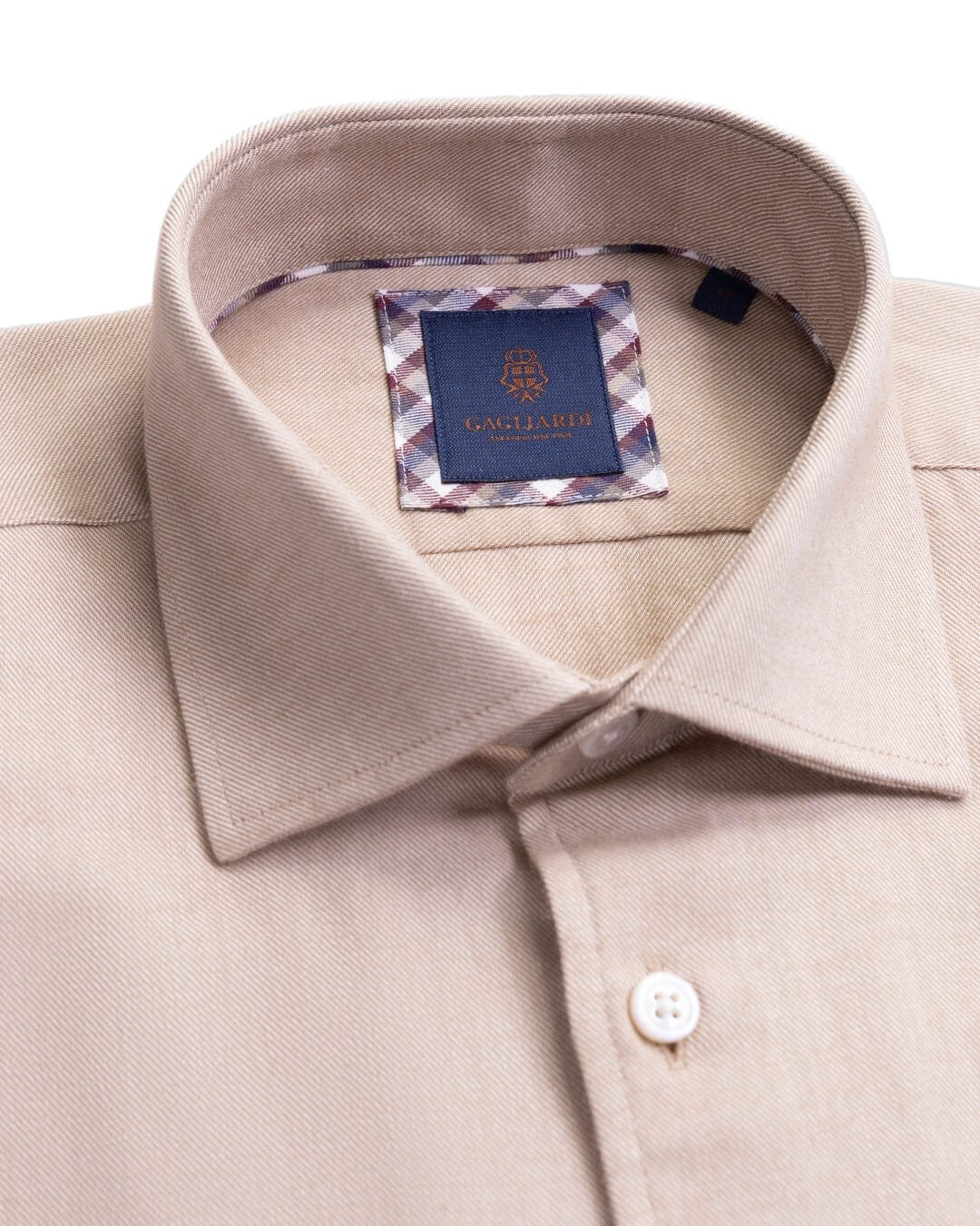 Gagliardi Beige Brushed Cotton Shirt