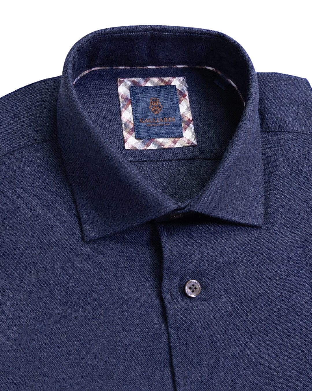 Gagliardi Navy Brushed Cotton Shirt