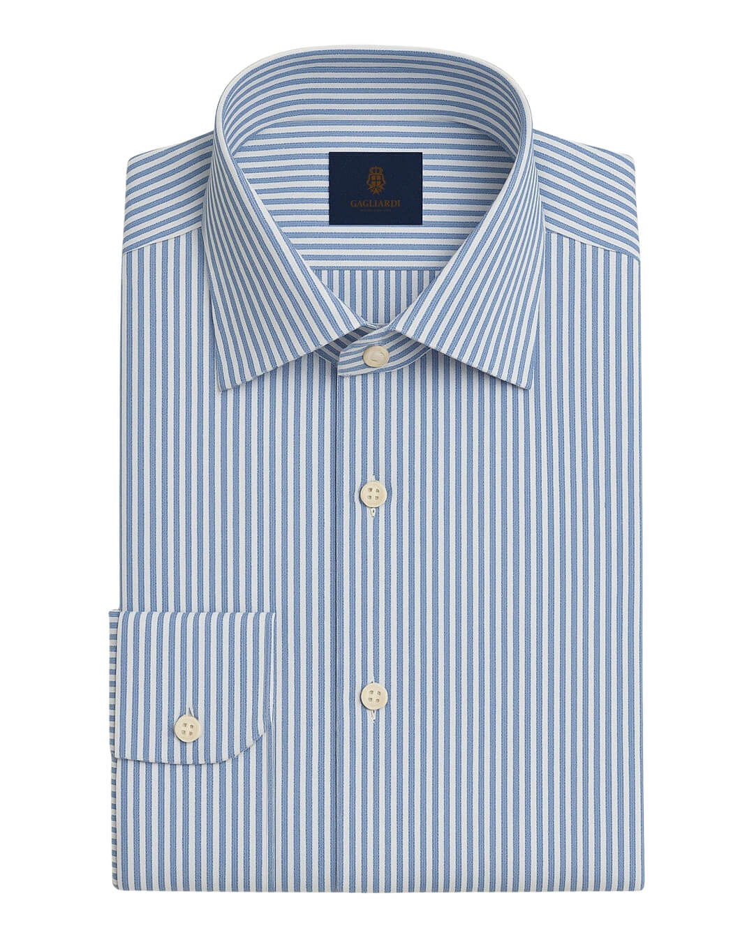 Gagliardi Sky Striped Performance Stretch Shirt