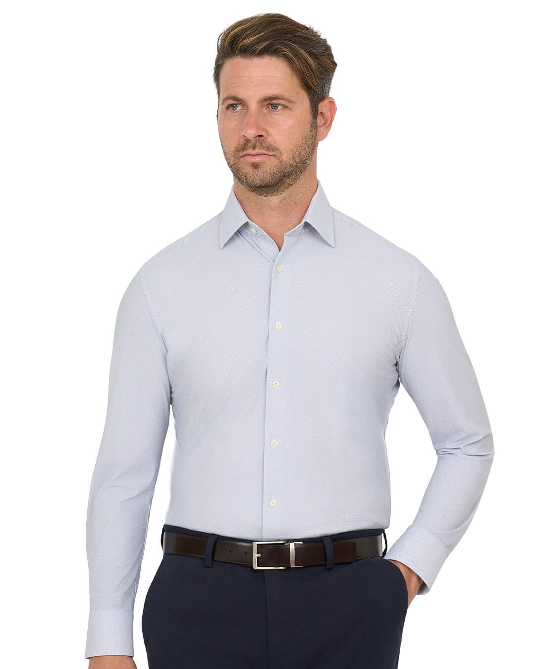 Gagliardi Grey Shirt Performance Stretch Waves
