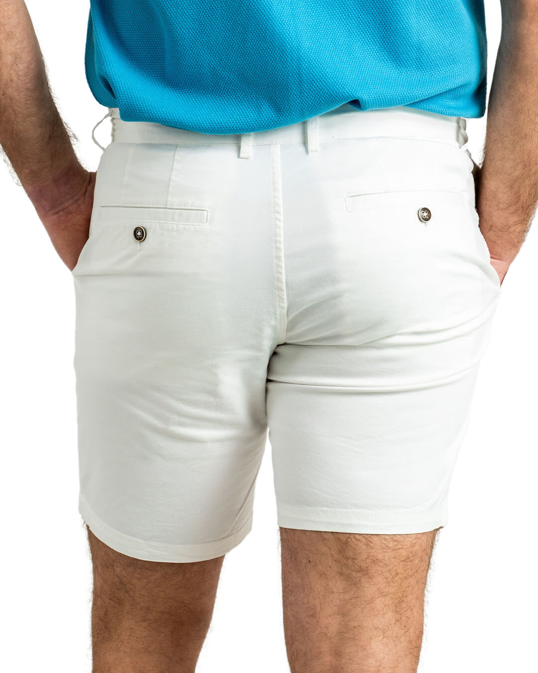 Shorts Stretch Cotton Twill Off White