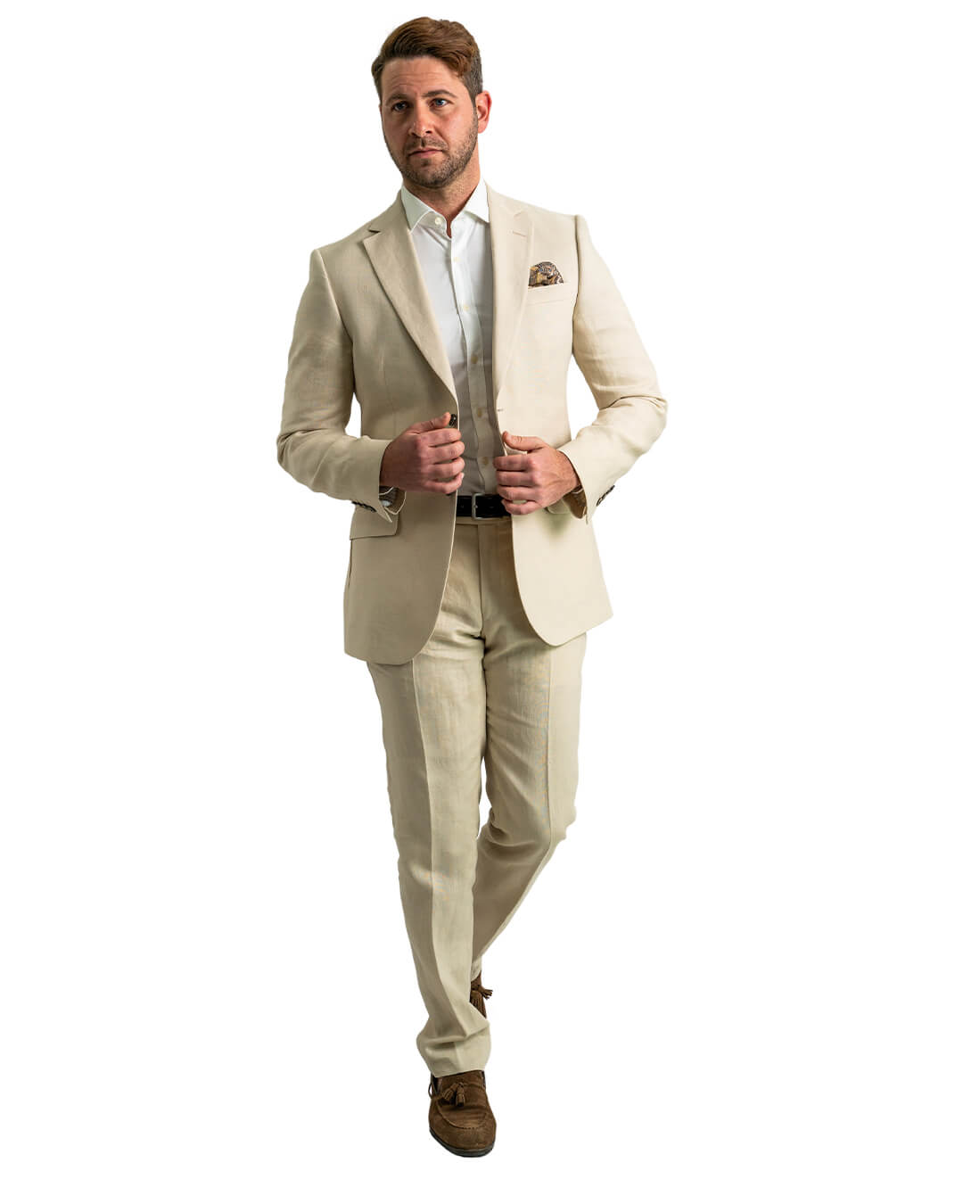 Stone Duca Visconti di Modrone Italian Linen Suit