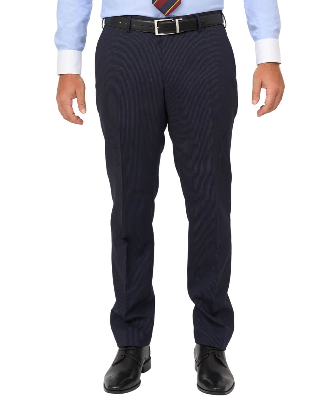 Gagliardi Navy Suit Fine Stripe