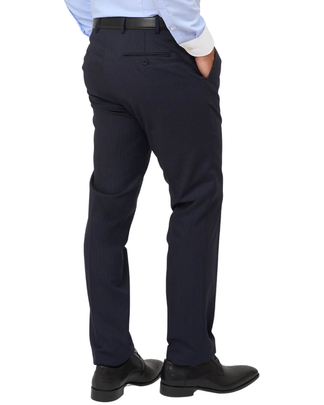 Gagliardi Navy Suit Fine Stripe