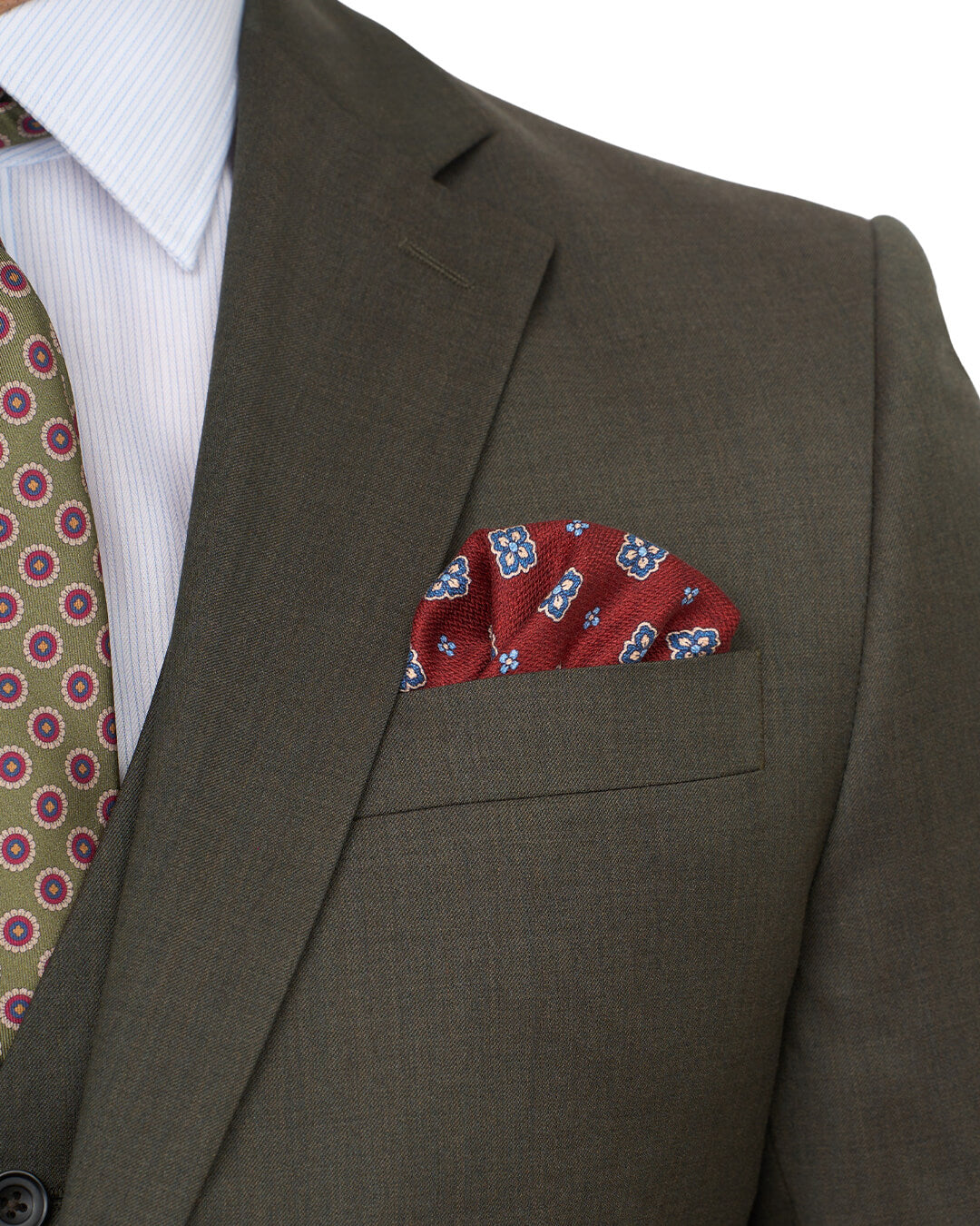 Gagliardi Olive Gabardine Super 110s Suit