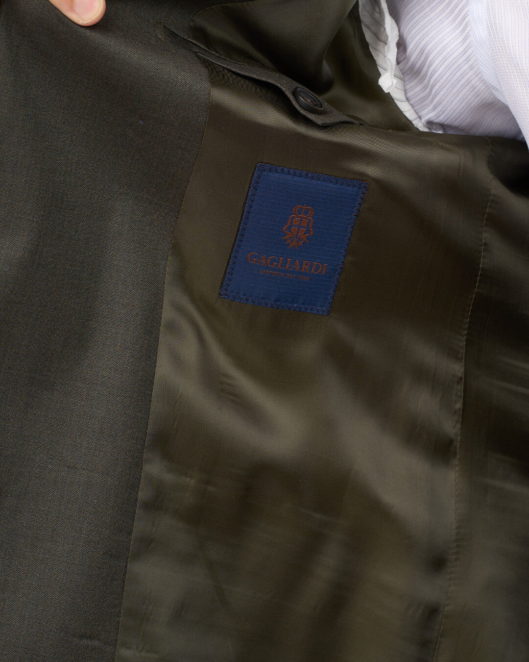 Gagliardi Olive Gabardine Super 110s Suit