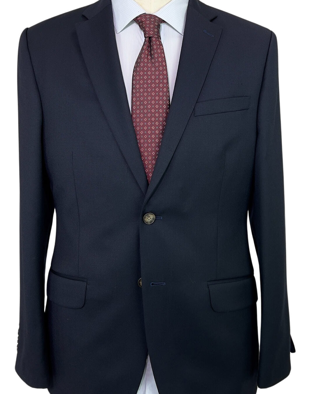 Melange Navy Twill Suit