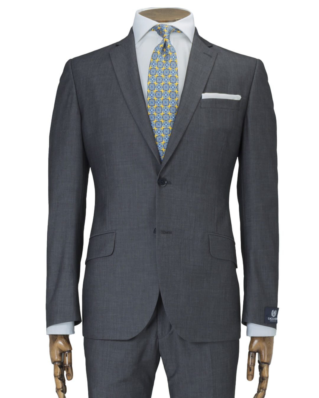 Grey End On End Machine Washable Suit