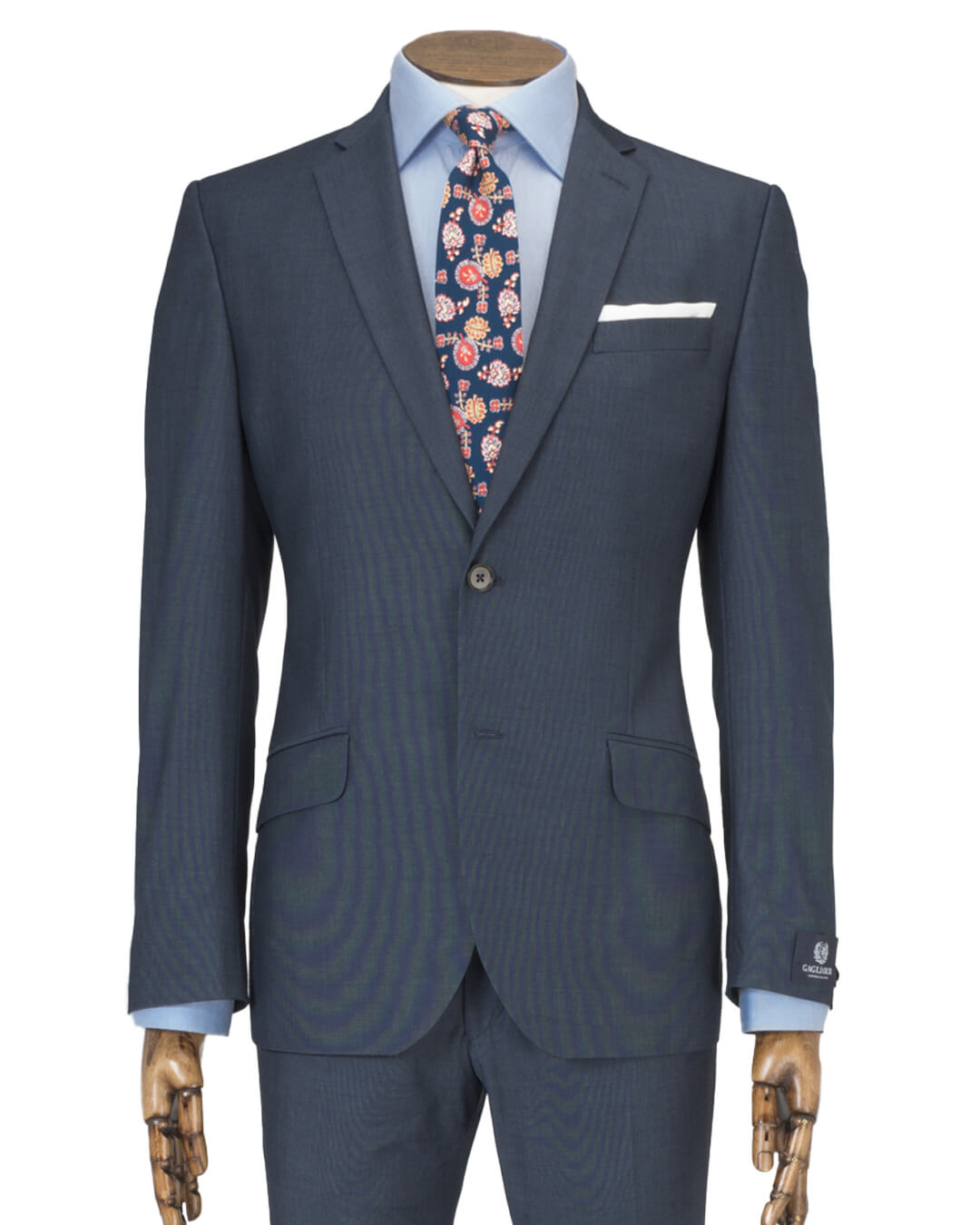 Blue End On End Machine Washable Suit