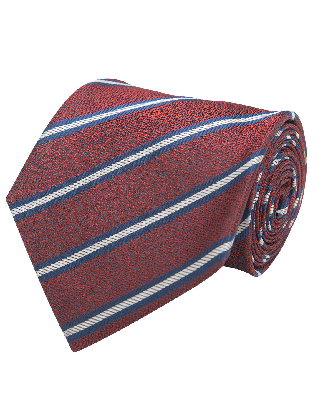Red Stripe Italian Silk Tie