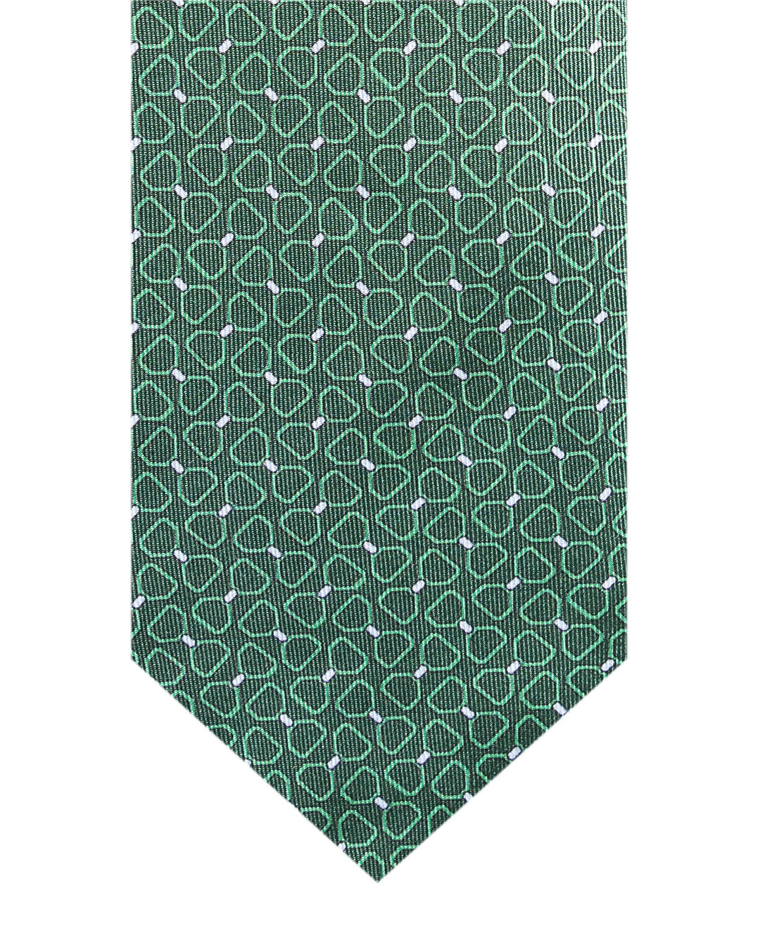 Green Bows Italian Silk Printed Tie