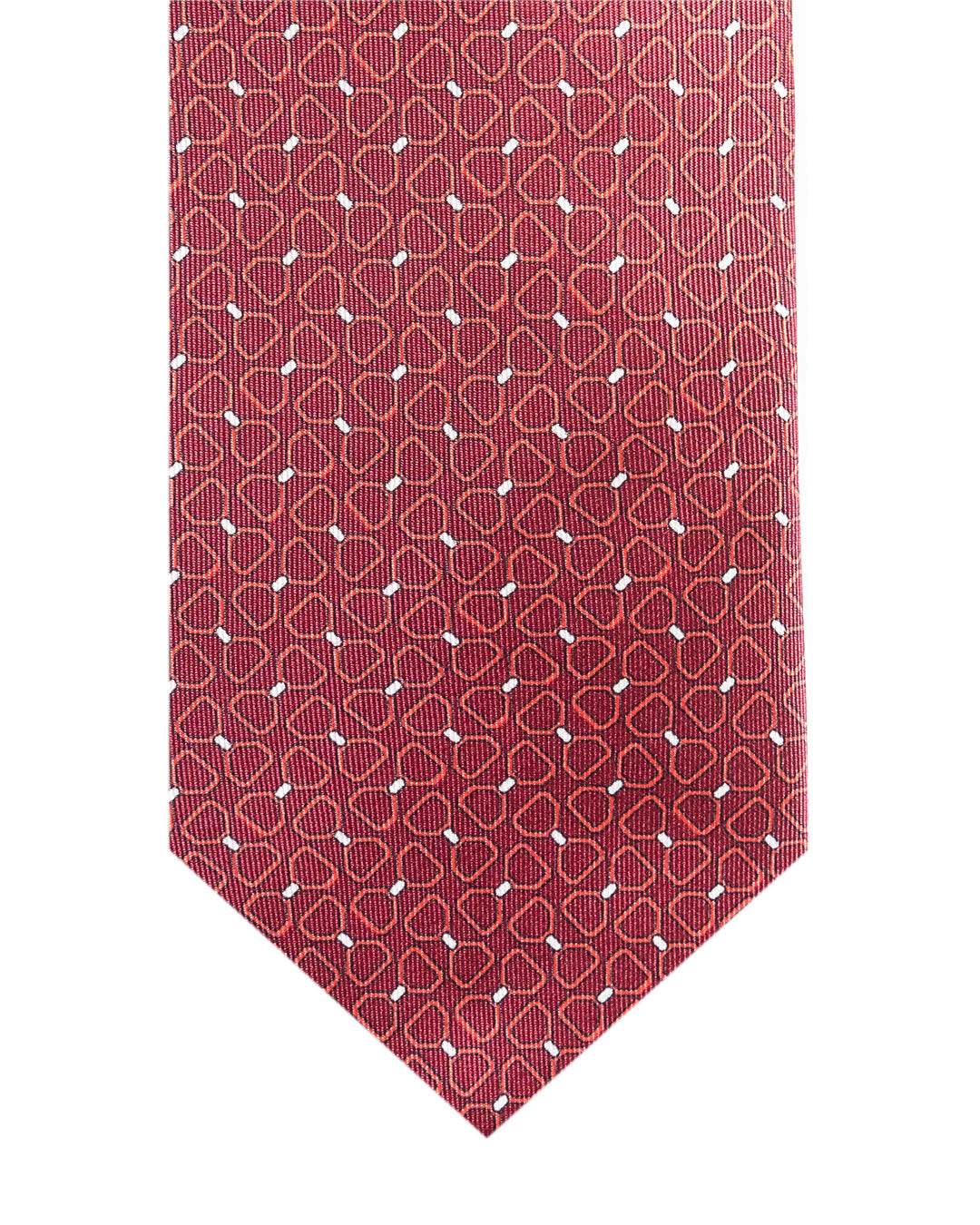 Red Bows Italian Silk Printed Tie