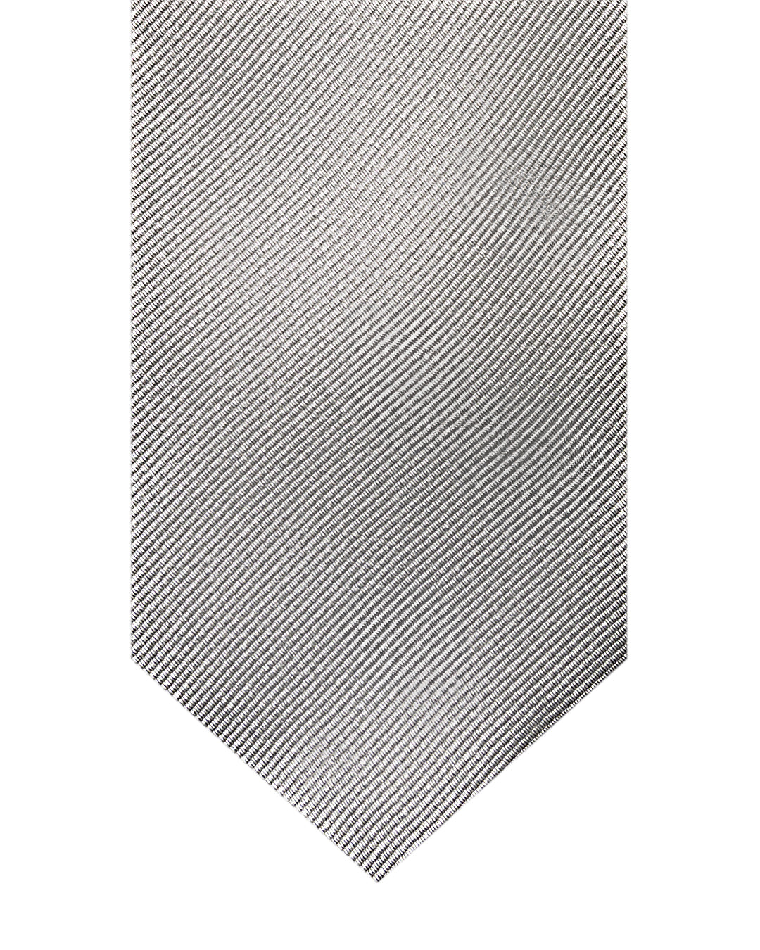 Silver Floral Italian Silk Printed Tie